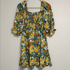 Jessica Simpson Colorful Patterned Dress